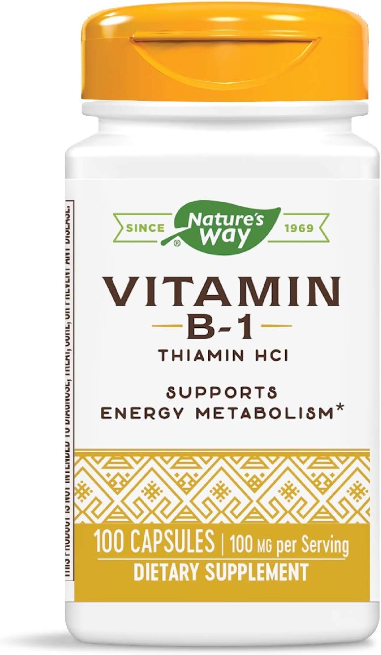 Витамин В-1 Nature's Way, 100 капсул, 100 мг
Витамин В-1 Nature's Way, 100 капсул, 100 мг