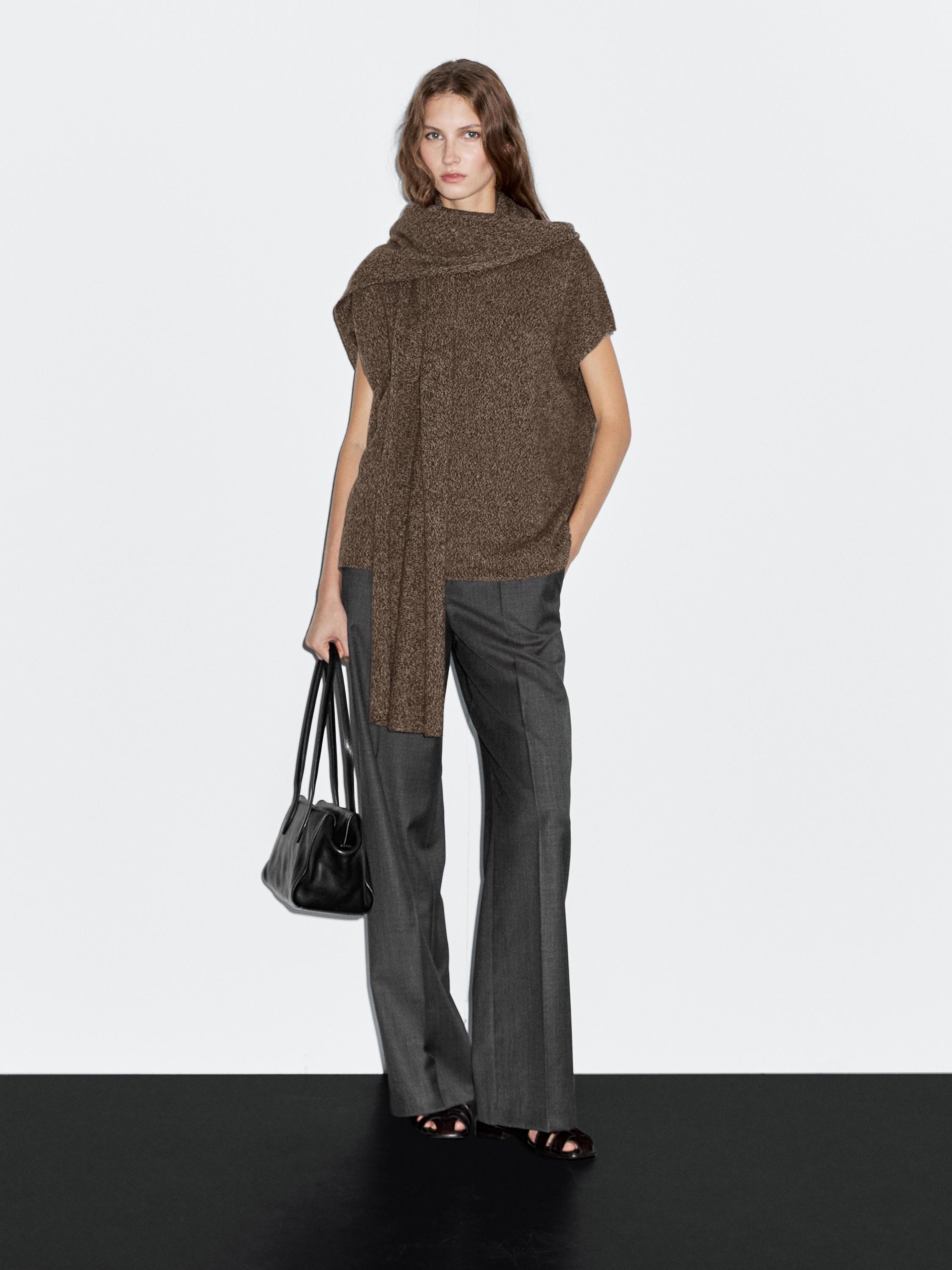 Жилет из 100% шерсти с шарфом Massimo Dutti, коричневый
Жилет из 100% шерсти с шарфом Massimo Dutti, коричневый