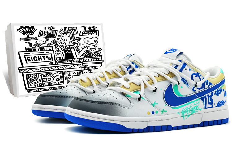 Кроссовки Nike Dunk Skateboarding Shoes Unisex Low-top White/Blue/Cyan/Yellow, синий
Кроссовки Nike Dunk Skateboarding Shoes Unisex Low-top White/Blue/Cyan/Yellow, синий