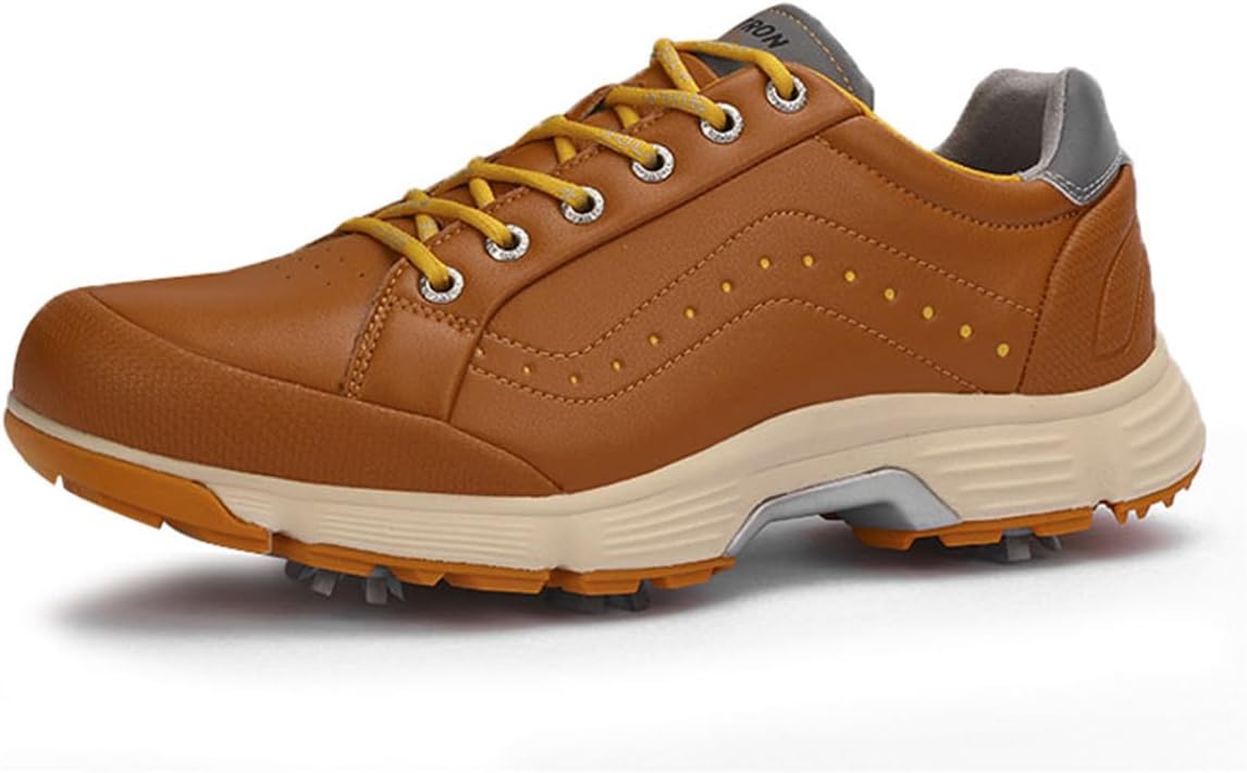 Мужские модные кроссовки для гольфа с 7 шипами, повседневные кроссовки для гольфа, плоская обувь для прогулок на открытом воздухе, спортивная и фитнес обувь Omcam, коричневый
Мужские модные кроссовки для гольфа с 7 шипами, повседневные кроссовки для гольфа, плоская обувь для прогулок на открытом воздухе, спортивная и фитнес обувь Omcam, коричневый