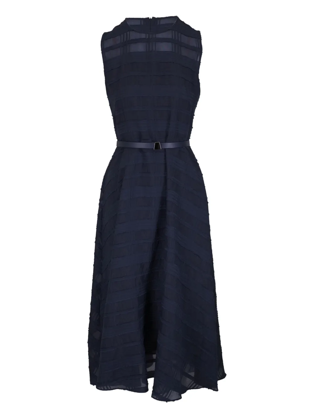 Фактурное платье миди с поясом Akris, синий
Фактурное платье миди с поясом Akris, синий