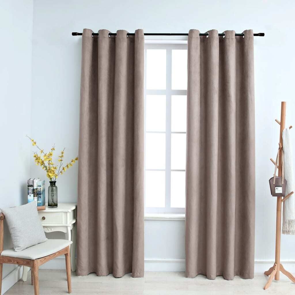 Шторы блэкаут с металлическими люверсами 2 шт Taupe 140х175 см. Vidaxl, серо-коричневый
Шторы блэкаут с металлическими люверсами 2 шт Taupe 140х175 см. Vidaxl, серо-коричневый