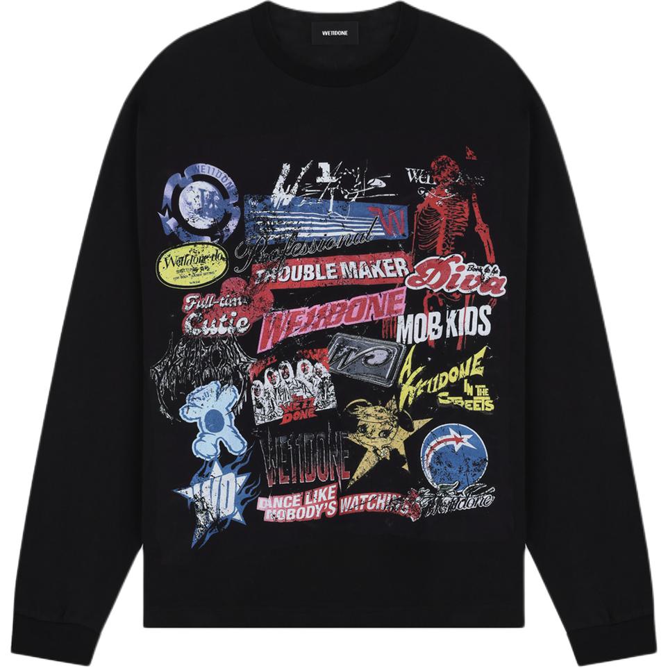 Graphic Print Sweatshirt WE11DONE, черный
Graphic Print Sweatshirt WE11DONE, черный