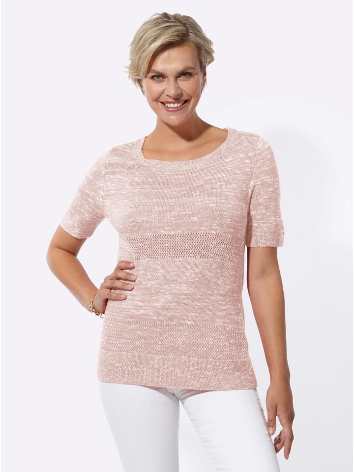 Ажурный свитер из светло-розового меланжа WITT WEIDEN
Ажурный свитер из светло-розового меланжа WITT WEIDEN