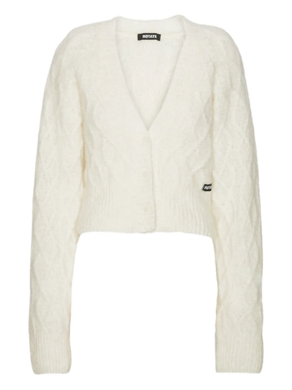 Кардиган с V-образным вырезом Rotate Birger Christensen, белый
Кардиган с V-образным вырезом Rotate Birger Christensen, белый