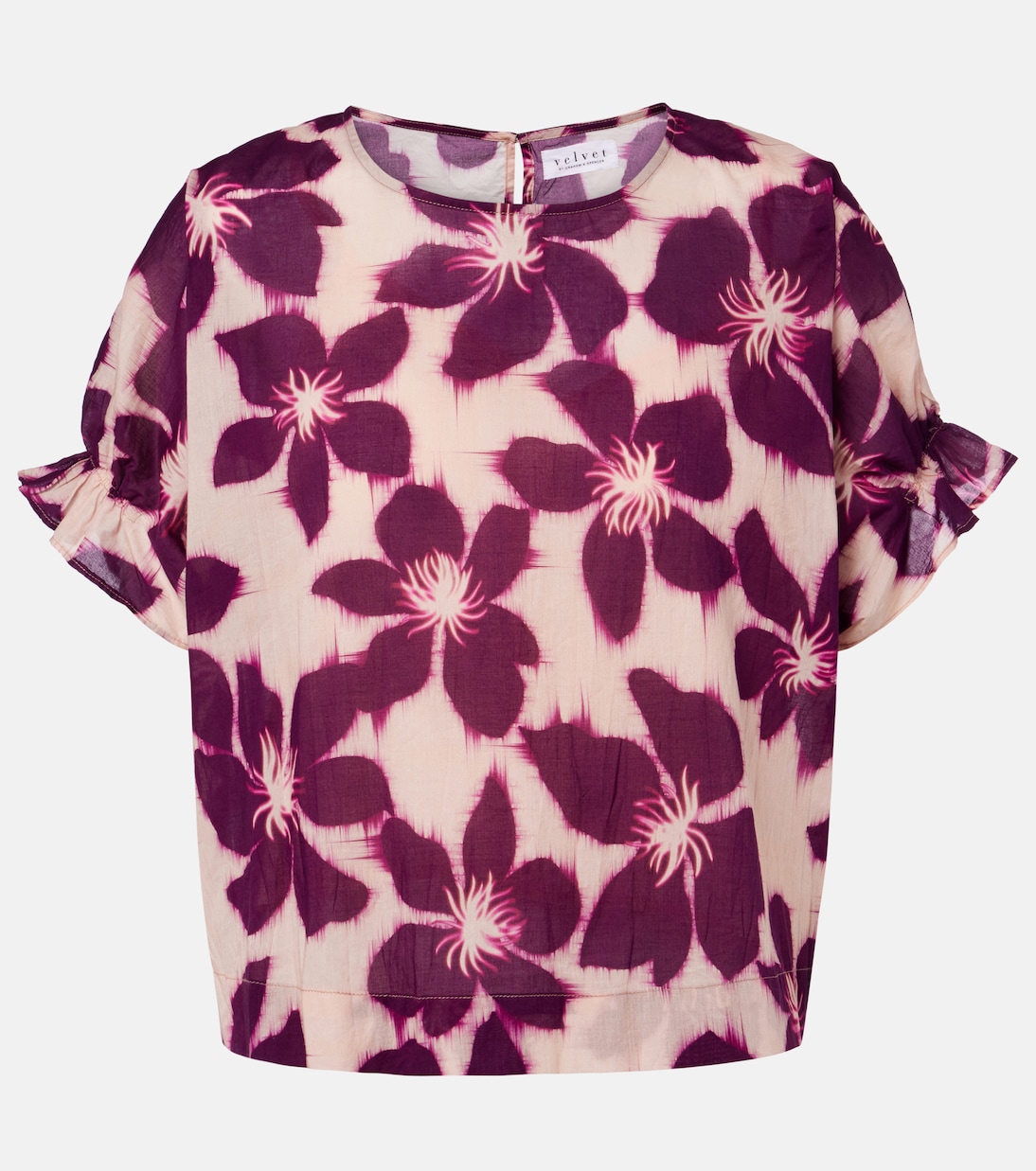 Блузка Delilah из хлопкового поплина с цветочным принтом Velvet, Berry
Блузка Delilah из хлопкового поплина с цветочным принтом Velvet, Berry