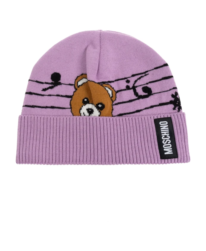 Кепка с характерным изображением медведя. Moschino, фиолетовый
Кепка с характерным изображением медведя. Moschino, фиолетовый