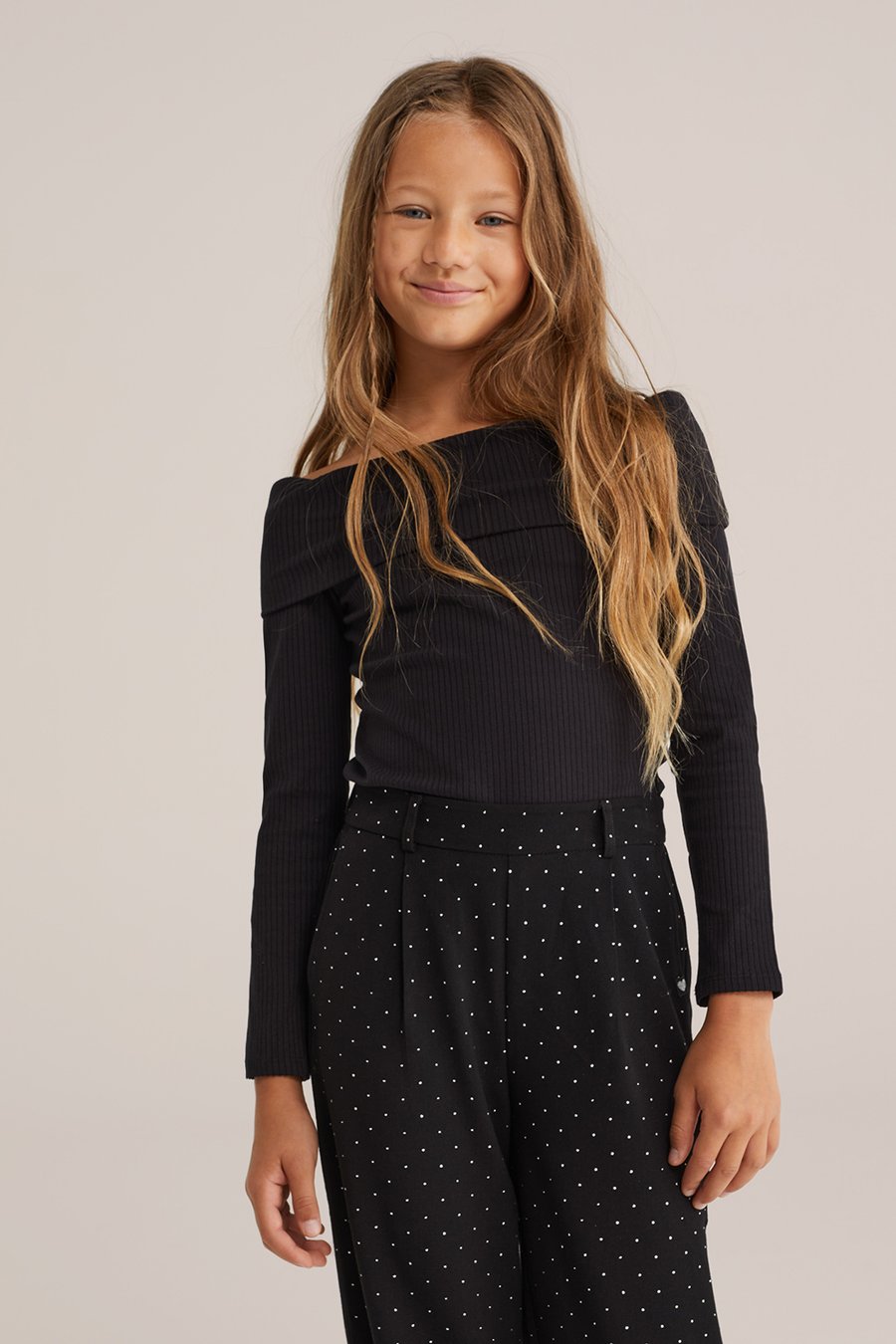 Топ WE Fashion Long sleeved top, Black
Топ WE Fashion Long sleeved top, Black