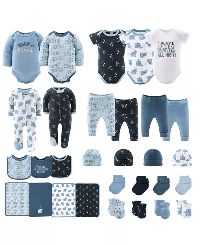 Подарочный набор для новорожденных Baby Boys Layette слон синий, 30 предметов The Peanutshell, мультиколор
Подарочный набор для новорожденных Baby Boys Layette слон синий, 30 предметов The Peanutshell, мультиколор
