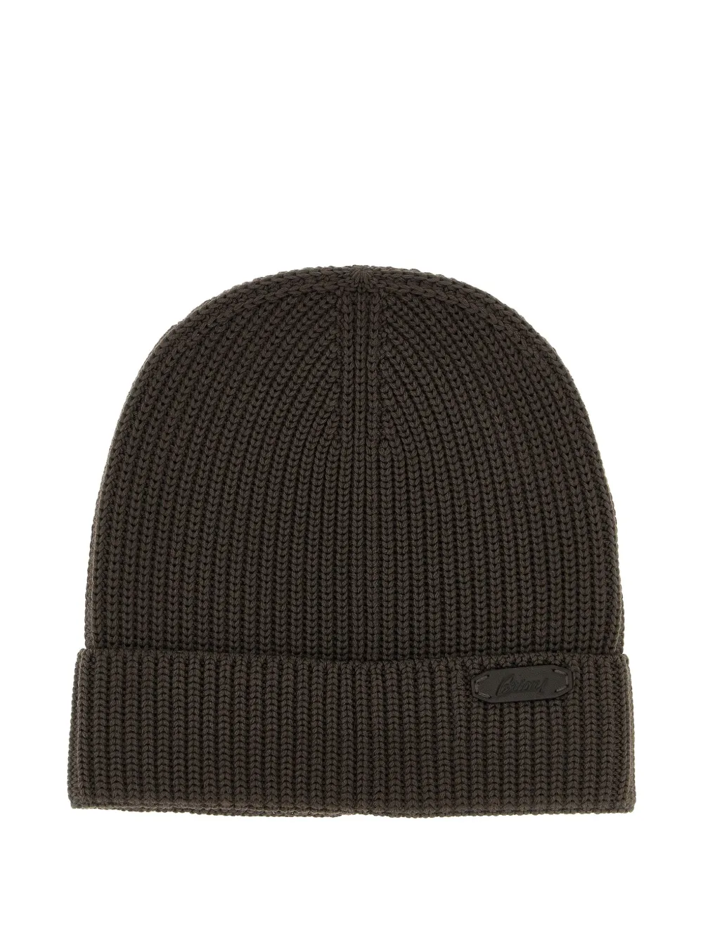 Шапка бини в рубчик с нашивкой-логотипом Brioni, коричневый
Шапка бини в рубчик с нашивкой-логотипом Brioni, коричневый