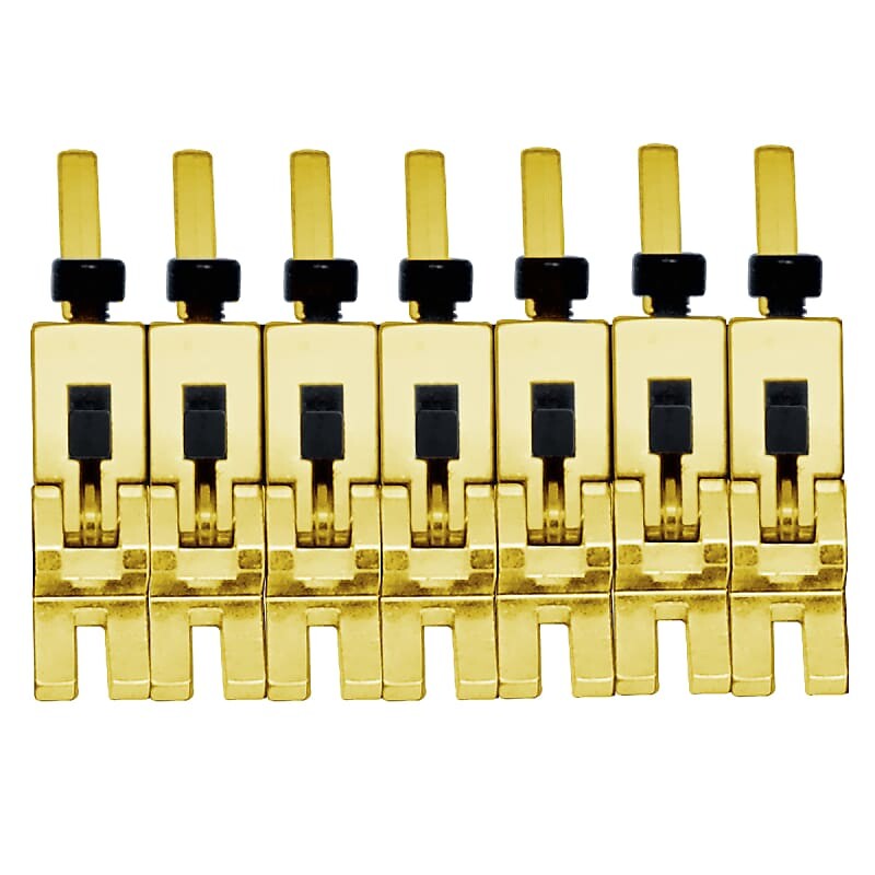 Подлинное седло Floyd Rose 1000 Series Pro с 7 струнами — золото 1000 Series Pro 7 String Saddle Set
Подлинное седло Floyd Rose 1000 Series Pro с 7 струнами — золото 1000 Series Pro 7 String Saddle Set