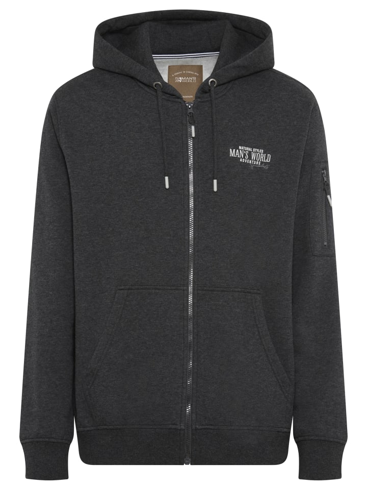 Толстовка с капюшоном цвета антрацитовый меланж Man's World
Толстовка с капюшоном цвета антрацитовый меланж Man's World