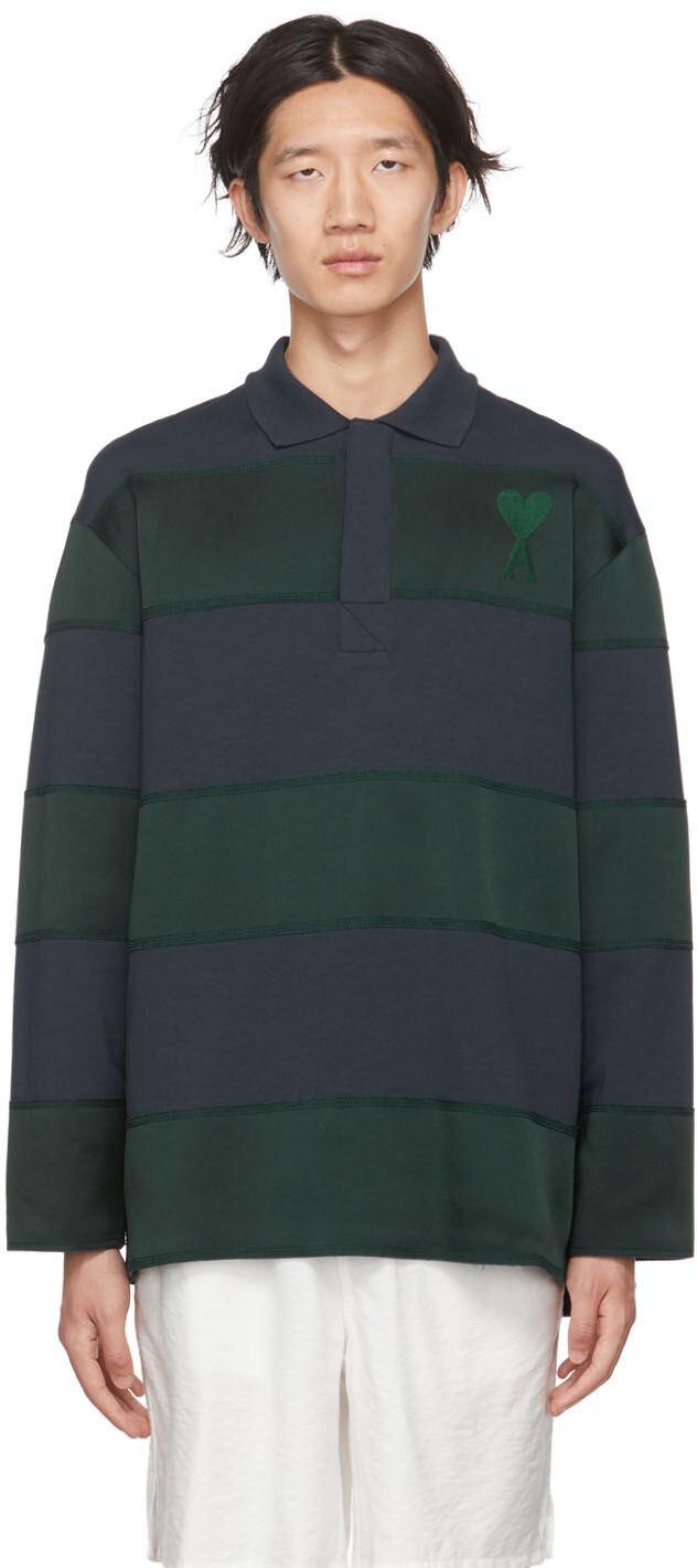 Поло SSENSE Exclusive Navy & Green Ami De Cœur AMI Alexandre Mattiussi, Серый, Поло SSENSE Exclusive Navy & Green Ami De Cœur AMI Alexandre Mattiussi
Поло SSENSE Exclusive Navy & Green Ami De Cœur AMI Alexandre Mattiussi, Серый, Поло SSENSE Exclusive Navy & Green Ami De Cœur AMI Alexandre Mattiussi