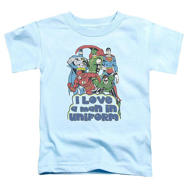 Футболка с коротким рукавом для малышей Dc comics i love a man in uniform Licensed Character
Футболка с коротким рукавом для малышей Dc comics i love a man in uniform Licensed Character