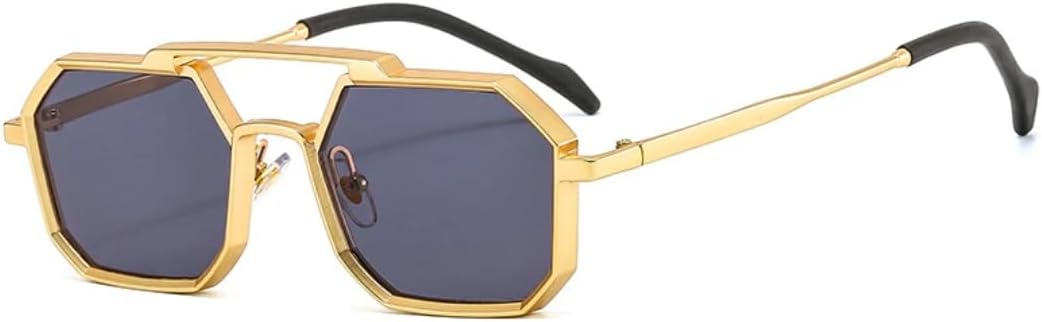 Ретро-металлические панк-солнцезащитные очки для женщин, модные, с прозрачными линзами, защита от УФ-излучения UV400, для мужчин, красные и желтые SZVVBKK, Golden Grey
Ретро-металлические панк-солнцезащитные очки для женщин, модные, с прозрачными линзами, защита от УФ-излучения UV400, для мужчин, красные и желтые SZVVBKK, Golden Grey