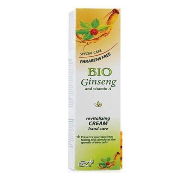 Крем для рук и ногтей антивозрастной с женьшенем, 45 мл Bio 
Крем для рук и ногтей антивозрастной с женьшенем, 45 мл Bio