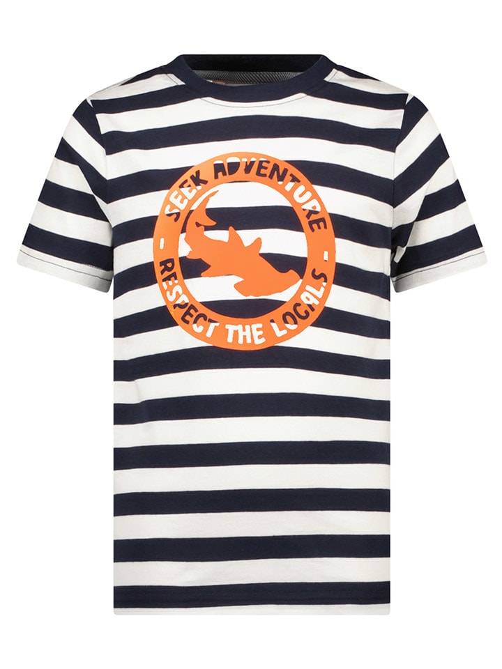 Футболка Tygo & Vito, белый/темно-синий 
Футболка Tygo & Vito, белый/темно-синий