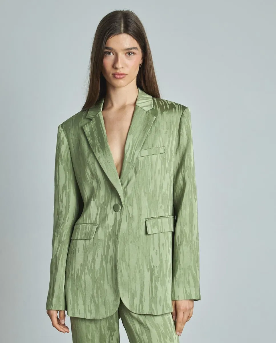 Женский фактурный пиджак с длинными рукавами Alma en Pena, зеленый
Женский фактурный пиджак с длинными рукавами Alma en Pena, зеленый
