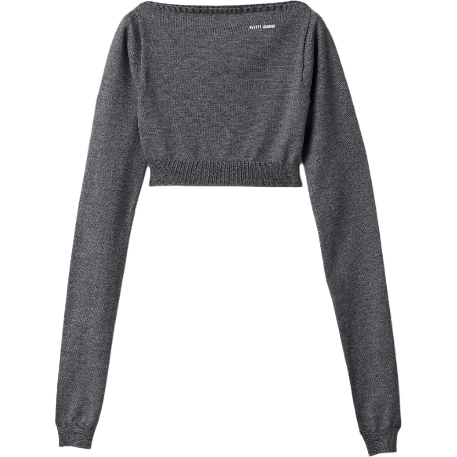 Топ с лодочкой MIU MIU, серый
Топ с лодочкой MIU MIU, серый