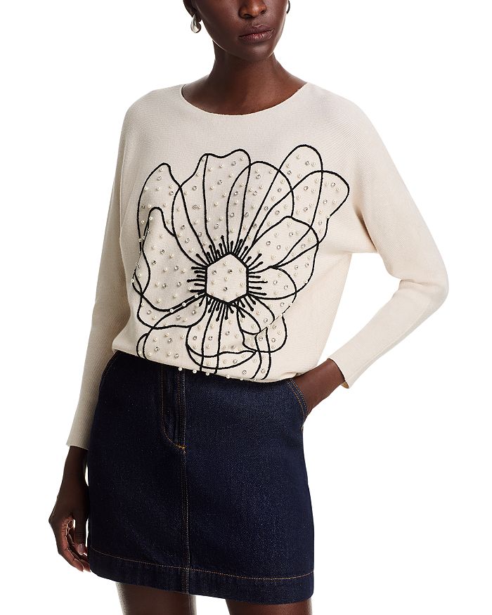 Свитер с рукавом долман и декоративными элементами Sioni, белый
Свитер с рукавом долман и декоративными элементами Sioni, белый