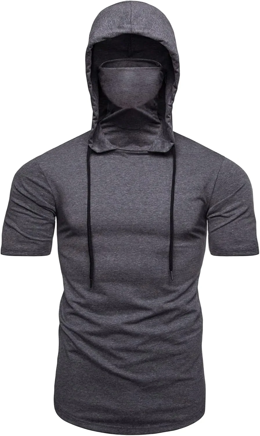 Мужская худи с коротким рукавом и маской Slim Fit JEsilunmaMY
Мужская худи с коротким рукавом и маской Slim Fit JEsilunmaMY