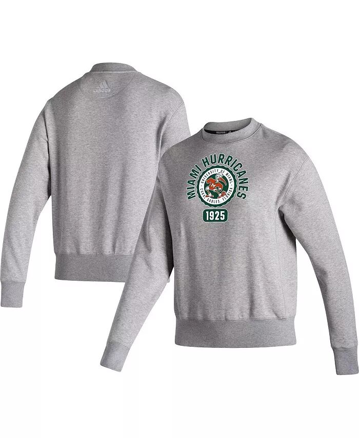 Женская серая шерстяная толстовка Miami Hurricanes с круглым вырезом в винтажном стиле adidas
Женская серая шерстяная толстовка Miami Hurricanes с круглым вырезом в винтажном стиле adidas
