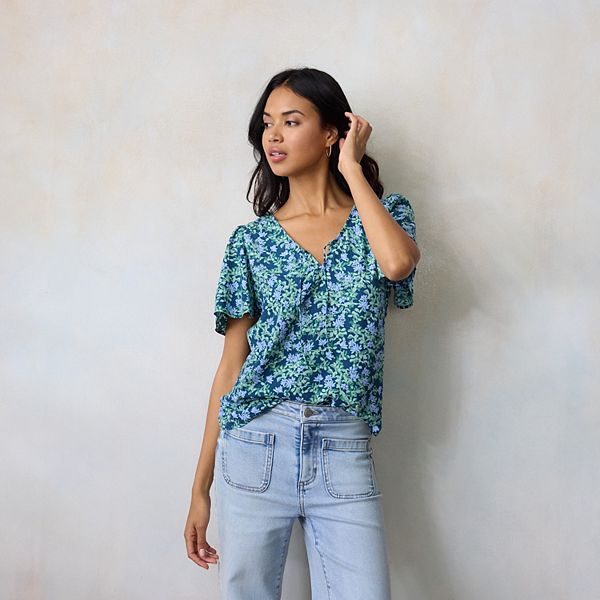 Женский топ с запахом и рукавами-крылышками Lc Lauren Conrad, Navy Lena Grove
Женский топ с запахом и рукавами-крылышками Lc Lauren Conrad, Navy Lena Grove