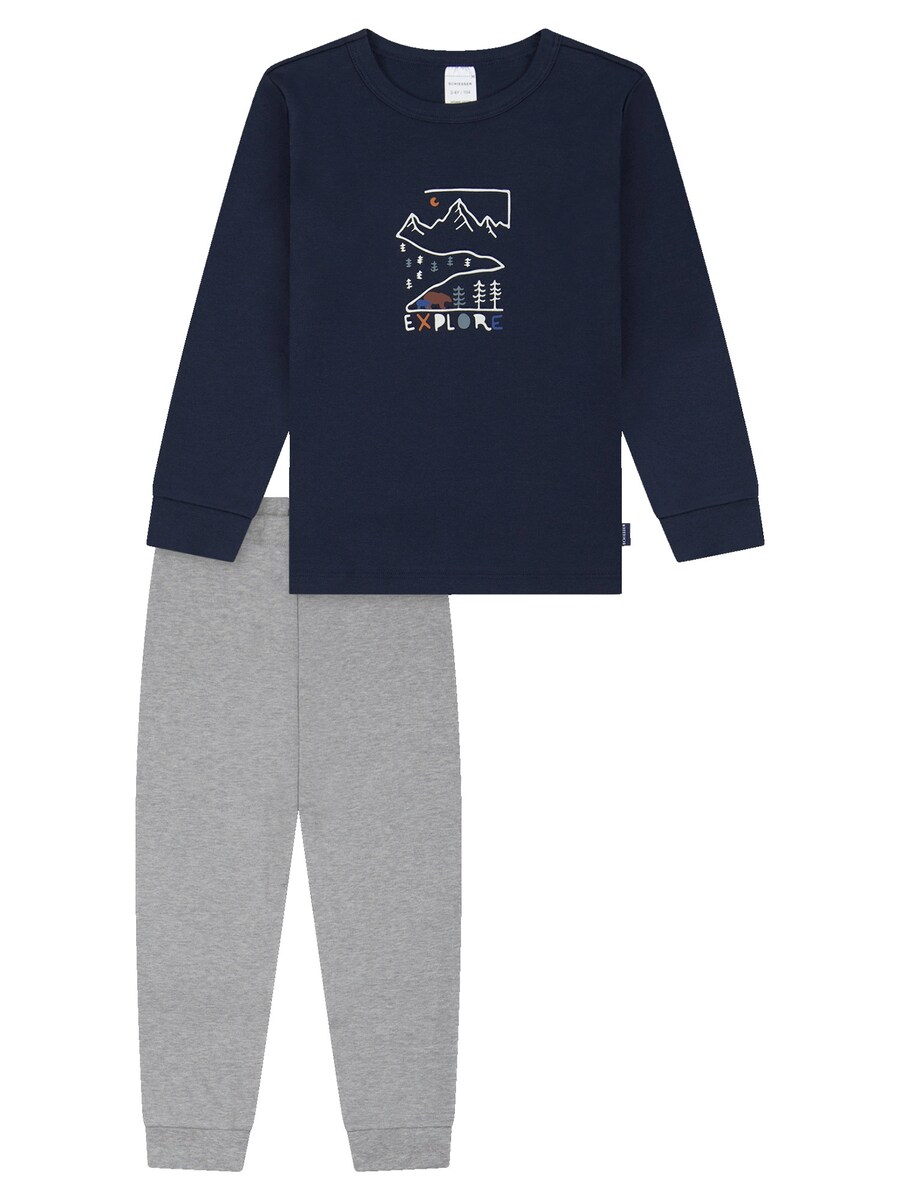 Пижама SCHIESSER Boys World, Navy/Mottled Grey
Пижама SCHIESSER Boys World, Navy/Mottled Grey