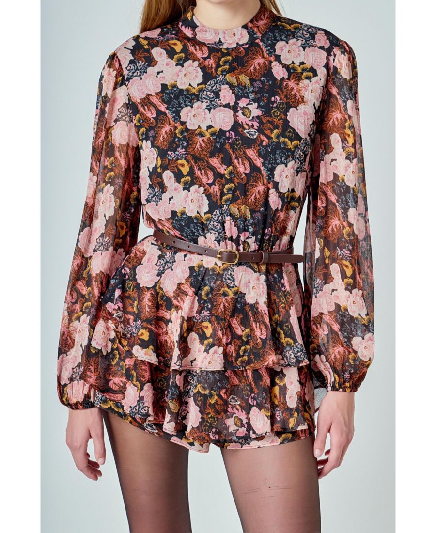 Женский мини-комбинезон из шифона с принтом endless rose, Black
Женский мини-комбинезон из шифона с принтом endless rose, Black