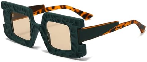 Квадратные солнцезащитные очки в стиле стимпанк для женщин, вогнутая и выпуклая оправа, защита от УФ-излучения UV400, модные солнцезащитные очки для мужчин MTZJH, Green
Квадратные солнцезащитные очки в стиле стимпанк для женщин, вогнутая и выпуклая оправа, защита от УФ-излучения UV400, модные солнцезащитные очки для мужчин MTZJH, Green