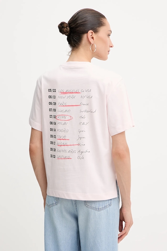 Хлопковая футболка Guess, розовый
Хлопковая футболка Guess, розовый