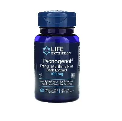 Пикногенол экстракт коры французской приморской сосны 100 мг 60 капсул Life Extension
Пикногенол экстракт коры французской приморской сосны 100 мг 60 капсул Life Extension