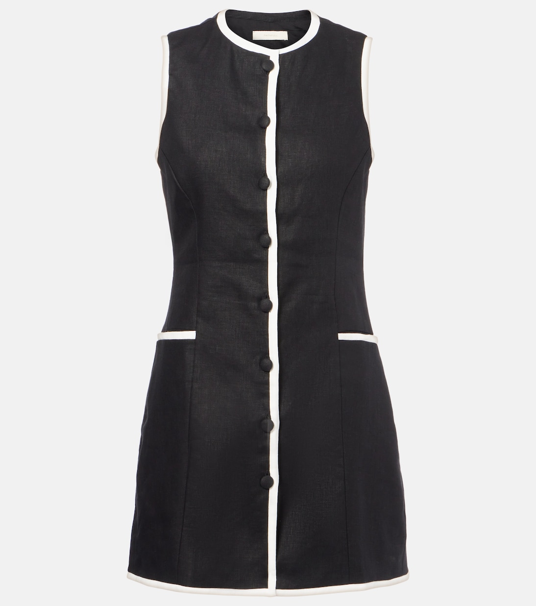 Мини-платье Leria из льна Faithfull, черный 
Мини-платье Leria из льна Faithfull, черный