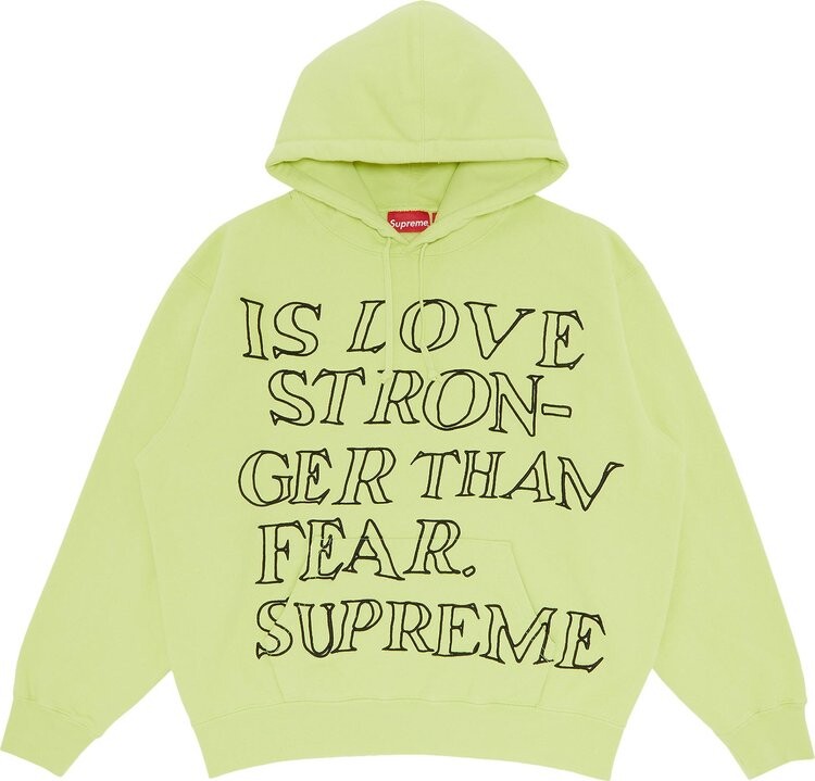 Толстовка Supreme Stronger Than Fear Hooded Sweatshirt 'Lime', желтый
Толстовка Supreme Stronger Than Fear Hooded Sweatshirt 'Lime', желтый