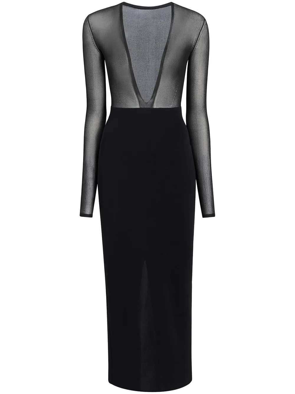 Платье макси Sansa KHAITE, черный 
Платье макси Sansa KHAITE, черный