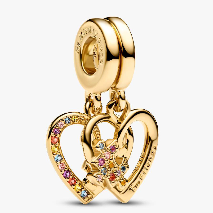 Шарм Pandora Splittable Puzzle Piece Hearts Dangle, золото
Шарм Pandora Splittable Puzzle Piece Hearts Dangle, золото