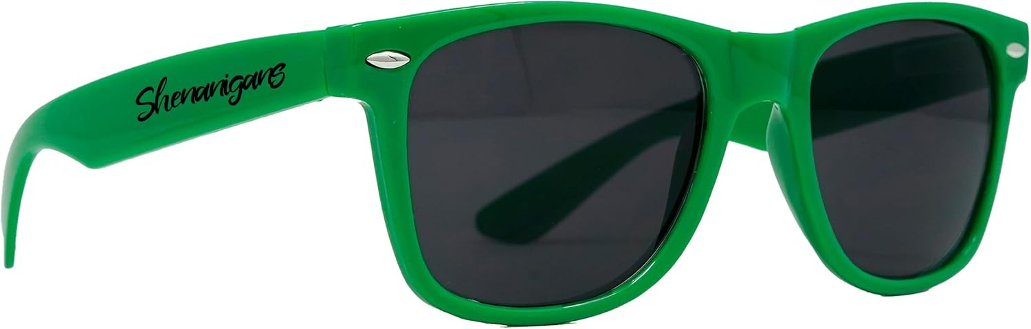 Стильные поляризованные солнцезащитные очки Funky Junque в стиле ретро — защита от УФ-излучения, классические очки унисекс — для девичника, однотонные, в выгодных комплектах, I'll Bring the - Shenanigans (Kelly Green)
Стильные поляризованные солнцезащитные очки Funky Junque в стиле ретро — защита от УФ-излучения, классические очки унисекс — для девичника, однотонные, в выгодных комплектах, I'll Bring the - Shenanigans (Kelly Green)