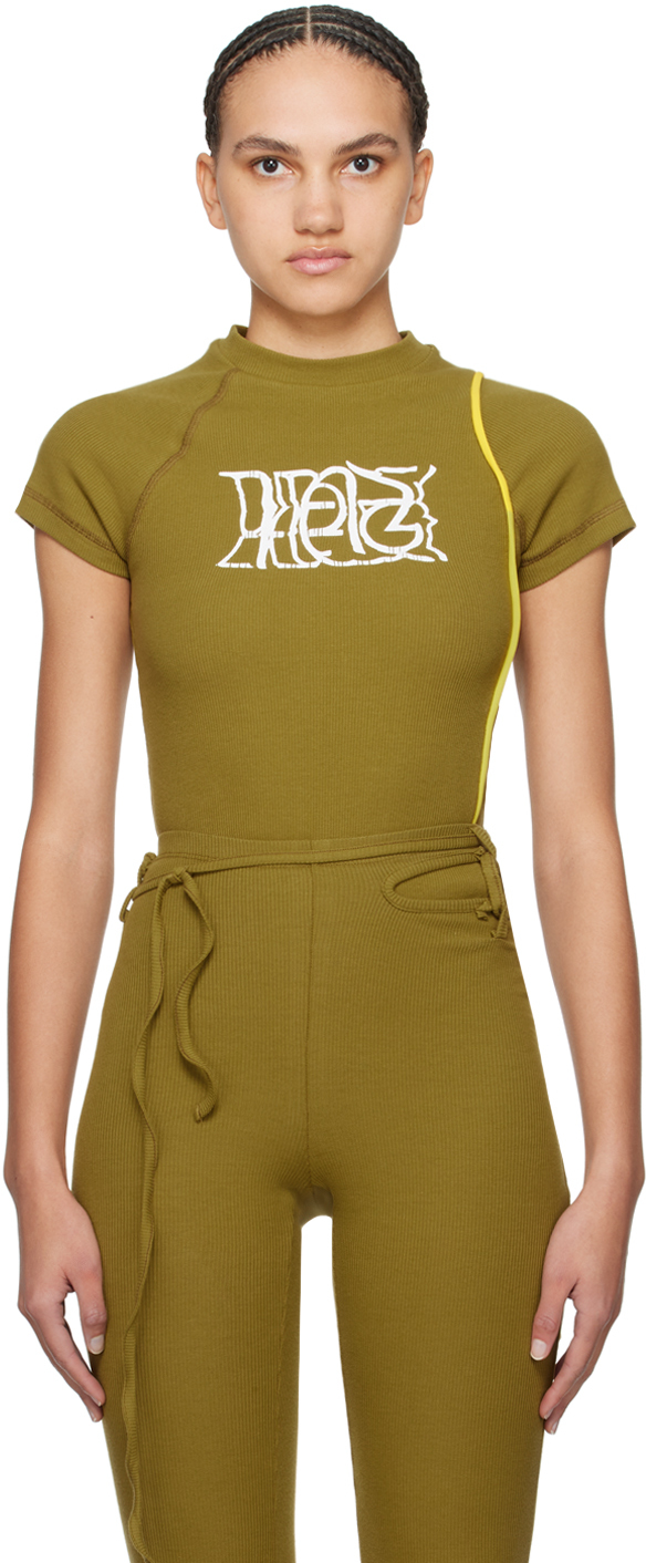 Боди цвета хаки в рубчик Ottolinger
Боди цвета хаки в рубчик Ottolinger