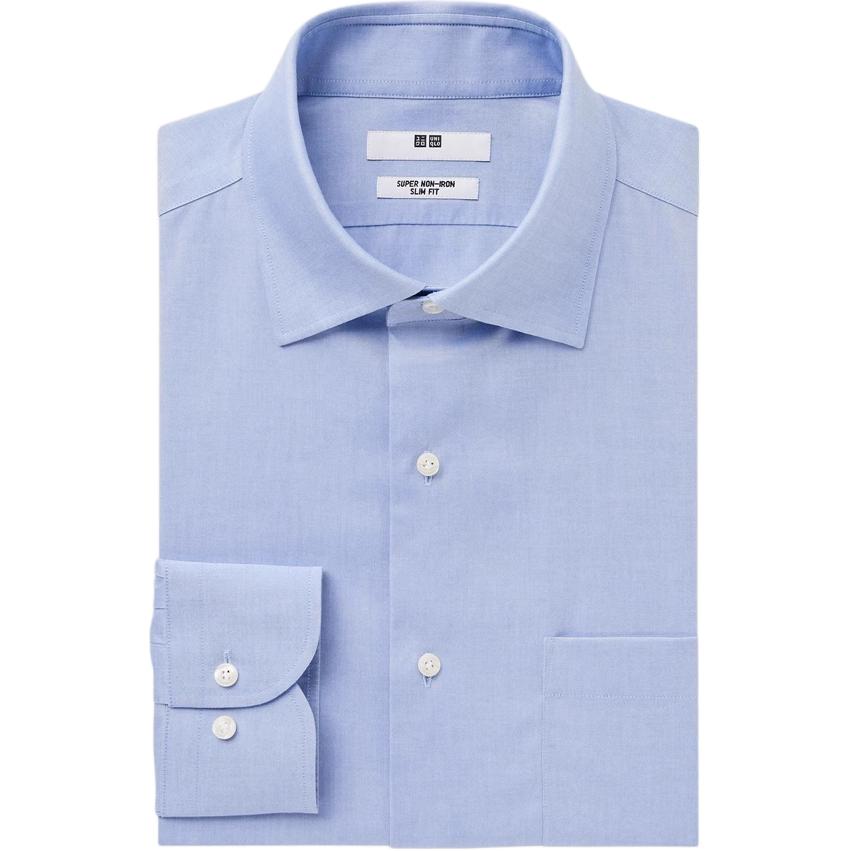 UNIQLO Рубашка мужская светлая голубая с лацканом Moderate
UNIQLO Рубашка мужская светлая голубая с лацканом Moderate