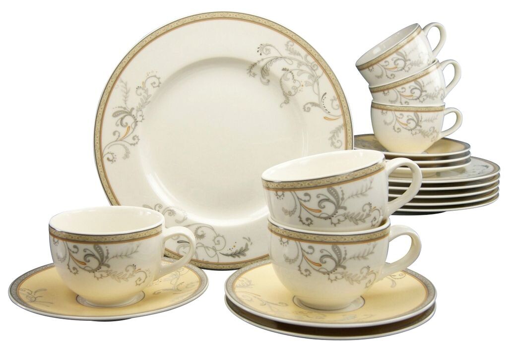 CreaTable, 17801, Villa Medici Cream, сервиз кофейный 18 предметов, фарфор, белый
CreaTable, 17801, Villa Medici Cream, сервиз кофейный 18 предметов, фарфор, белый
