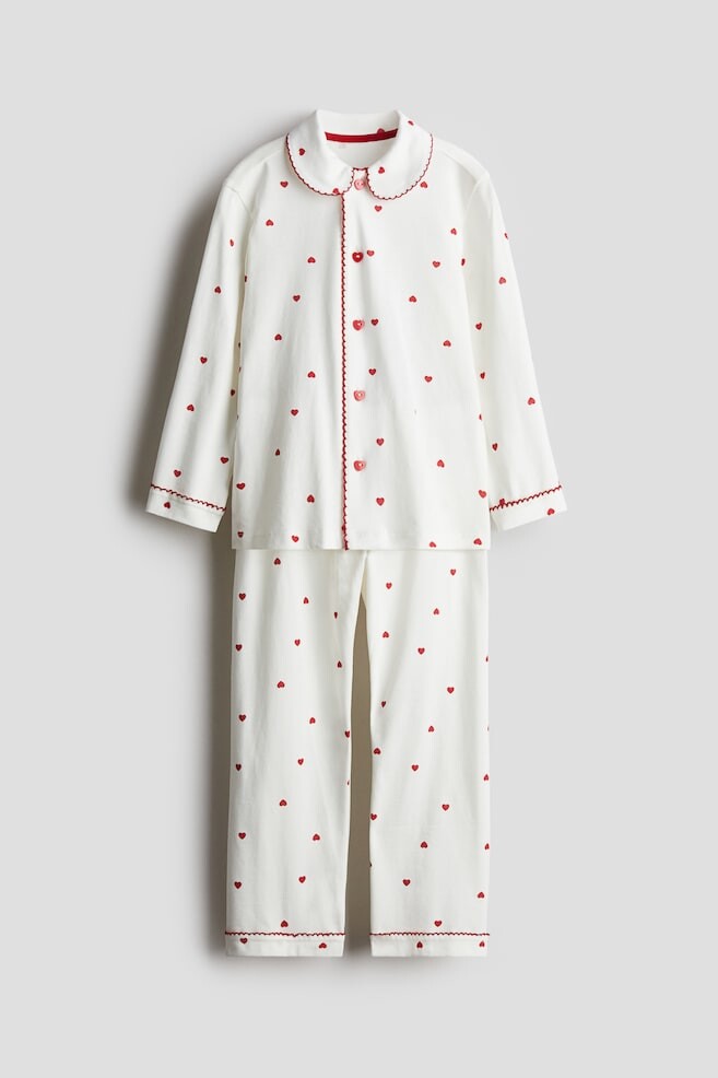 Хлопковая пижама с принтом H&M, белый
Хлопковая пижама с принтом H&M, белый