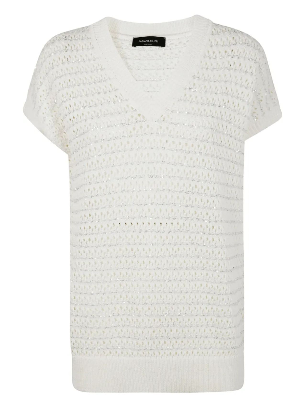 Футболка ажурной вязки Fabiana Filippi, белый
Футболка ажурной вязки Fabiana Filippi, белый