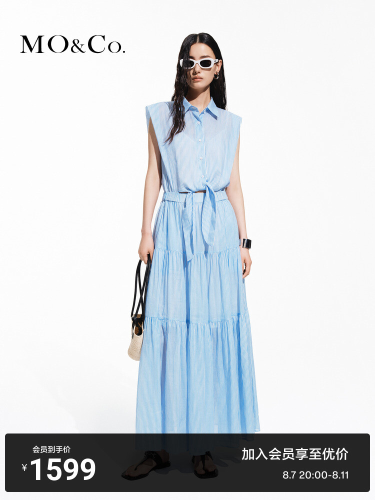 Платье в полоску Moco Moanke с высокой талией, синий / белый
Платье в полоску Moco Moanke с высокой талией, синий / белый