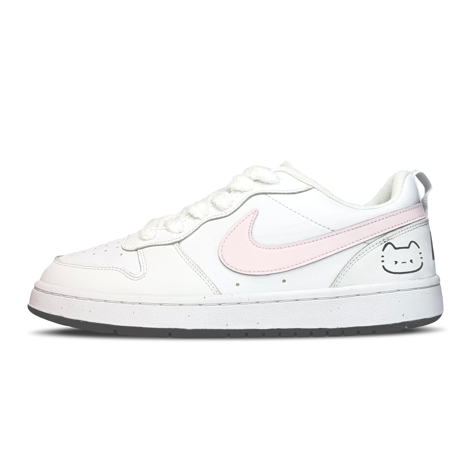 Nike Court Borough Pink Hook Kitten Абразивостойкие низкие детские скейтборд-кроссовки Pink White для подростков
Nike Court Borough Pink Hook Kitten Абразивостойкие низкие детские скейтборд-кроссовки Pink White для подростков