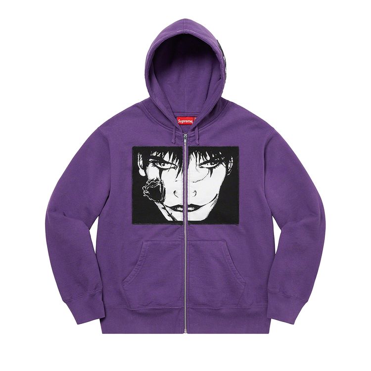 Толстовка Supreme x The Crow Zip Up Hooded Sweatshirt 'Dusty Purple', фиолетовый
Толстовка Supreme x The Crow Zip Up Hooded Sweatshirt 'Dusty Purple', фиолетовый
