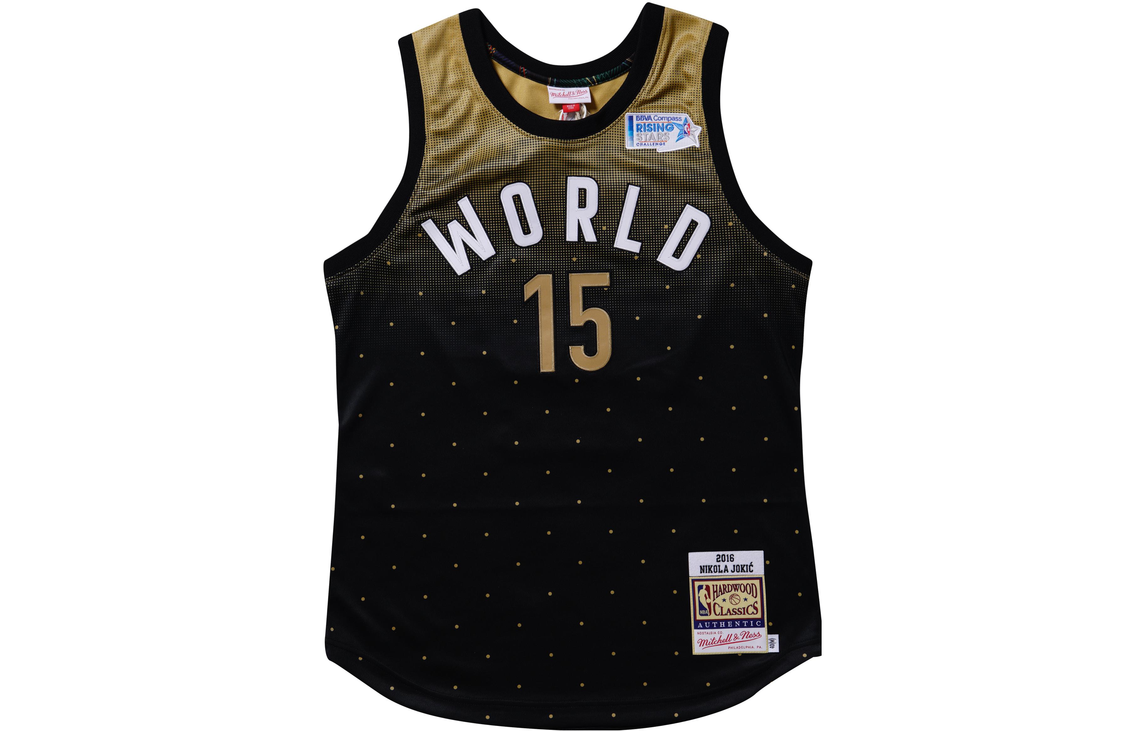 Игровая майка «Никола Йокич, участник Матча всех звезд НБА 2016» Mitchell Ness, черный золото
Игровая майка «Никола Йокич, участник Матча всех звезд НБА 2016» Mitchell Ness, черный золото