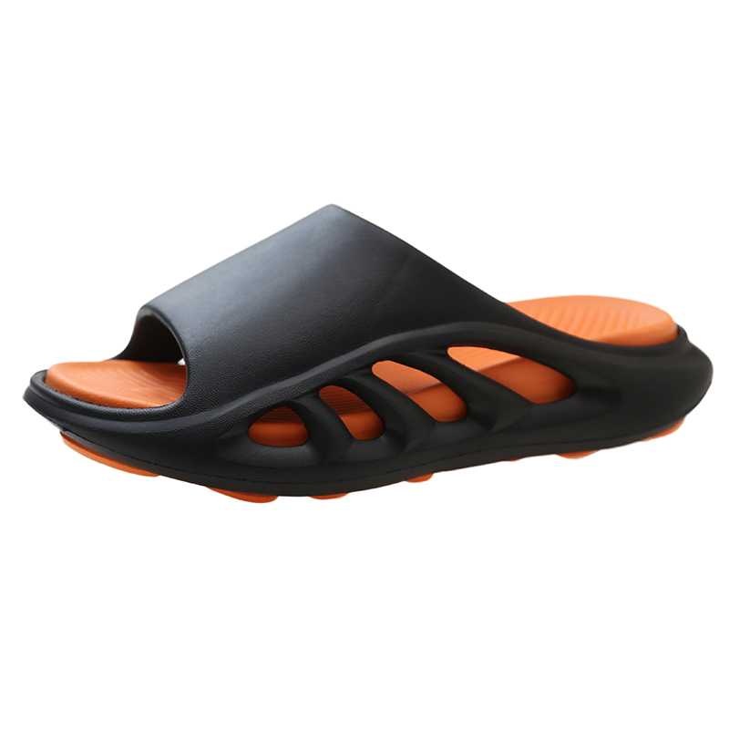 Нескользящие и дышащие детские шлепанцы CAMKIDS, черный/оранжевый
Нескользящие и дышащие детские шлепанцы CAMKIDS, черный/оранжевый