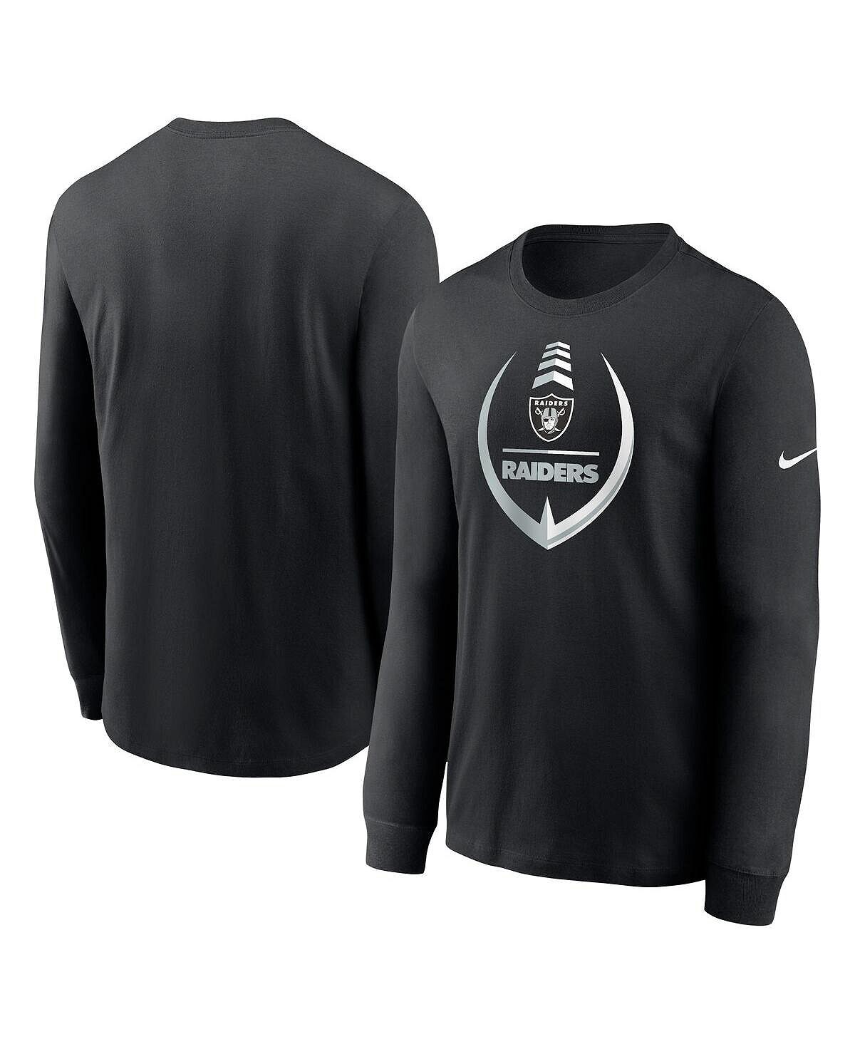 Мужская черная футболка las vegas raiders icon legend с длинным рукавом для выступлений Nike, черный
Мужская черная футболка las vegas raiders icon legend с длинным рукавом для выступлений Nike, черный