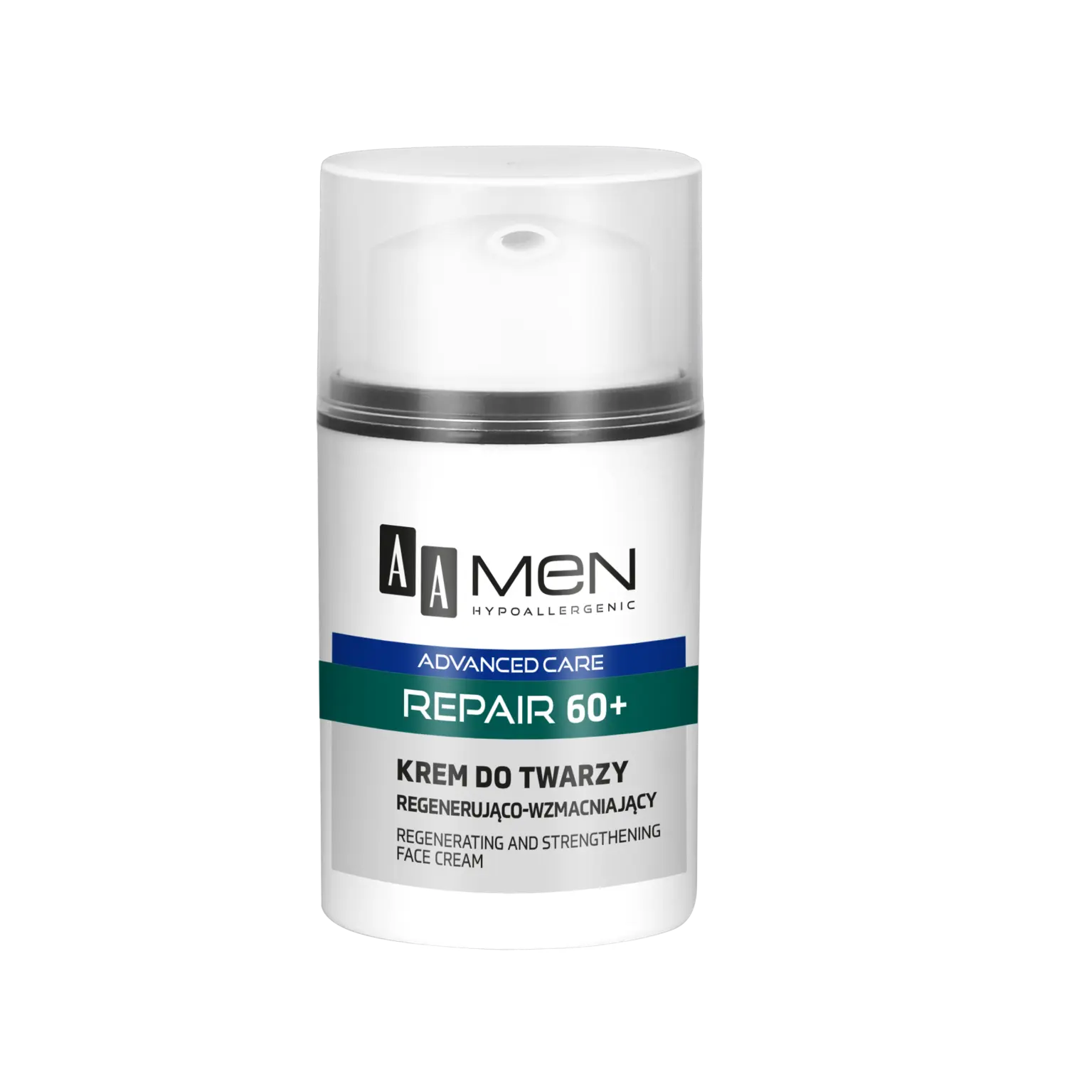 AA Men Advanced Care регенерирующий и укрепляющий крем для лица 60+ для мужчин, 50 мл
AA Men Advanced Care регенерирующий и укрепляющий крем для лица 60+ для мужчин, 50 мл