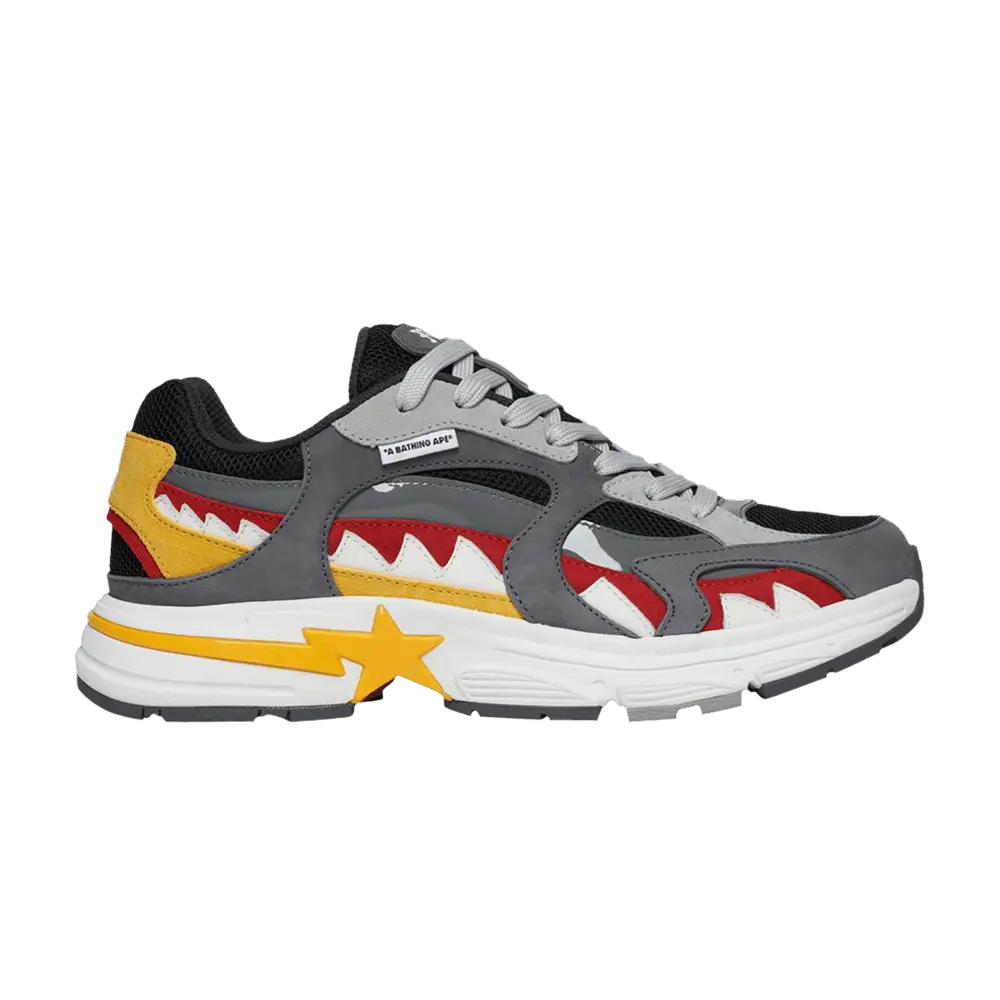 Кроссовки Bape Shark Sta M1 Country Pack - Malaysia, серый 
Кроссовки Bape Shark Sta M1 Country Pack - Malaysia, серый